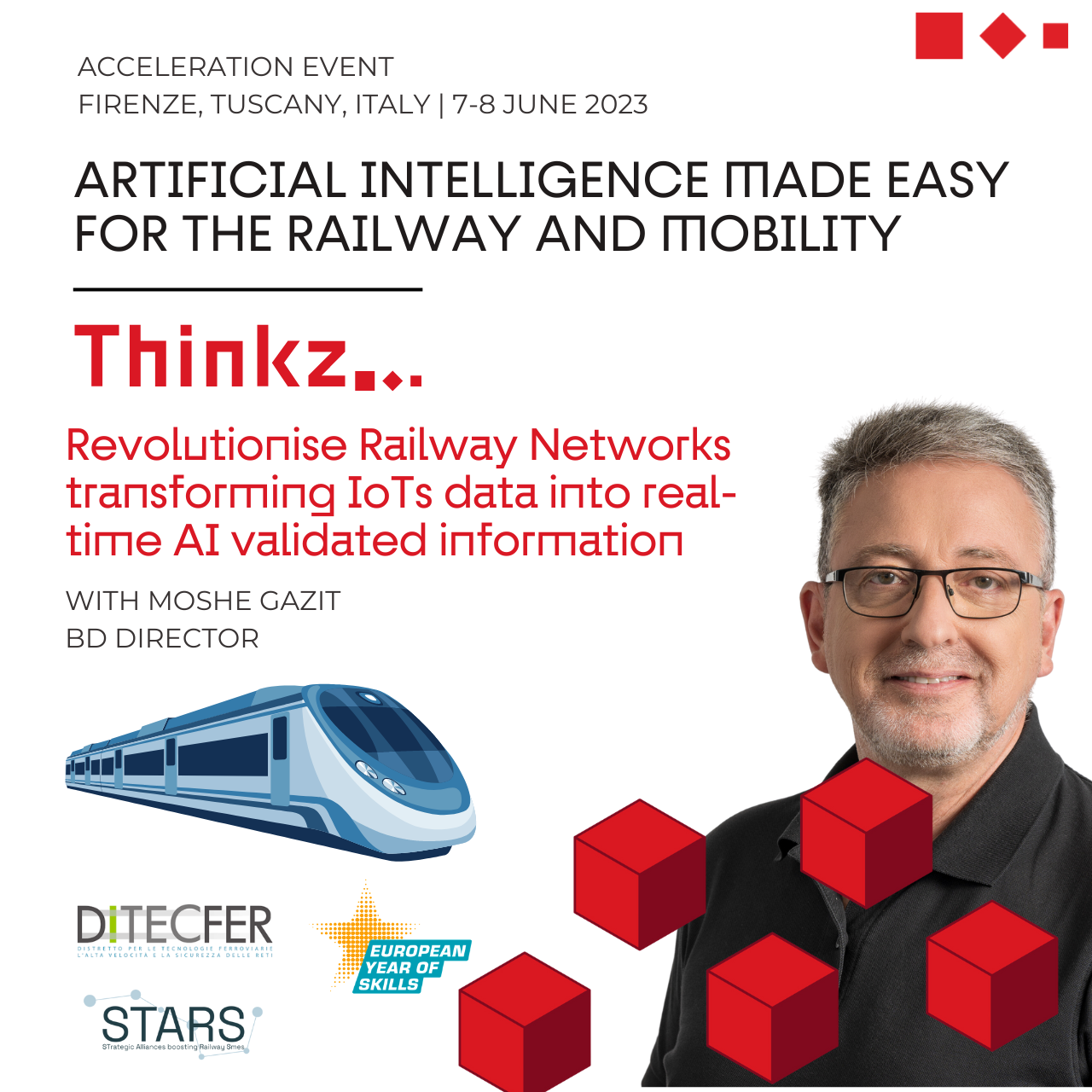 Thinkz IoT AI Acceleration event Firenze Train RailWay