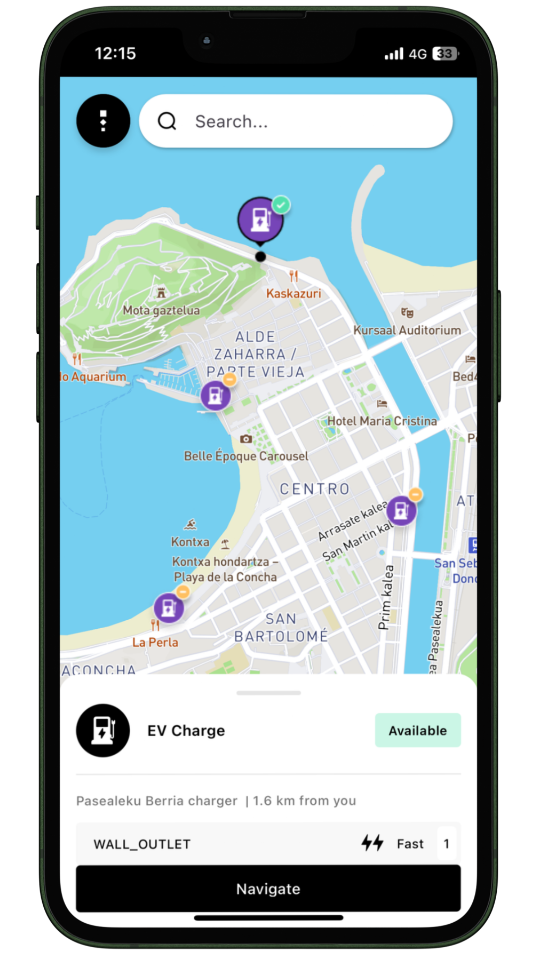 Thinkz Smart City real-time EV Charging mapz