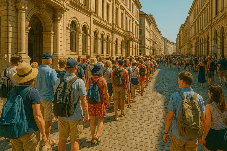 25% of Visit Lost - Tourists in major European cities spend up to a quarter of their time queuing or navigating.