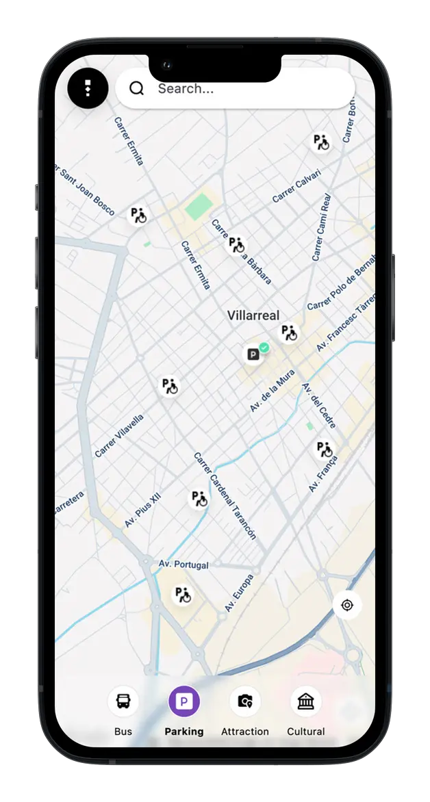 Vila-Real Spain - Real-time parking plaza major- thinkz Iot