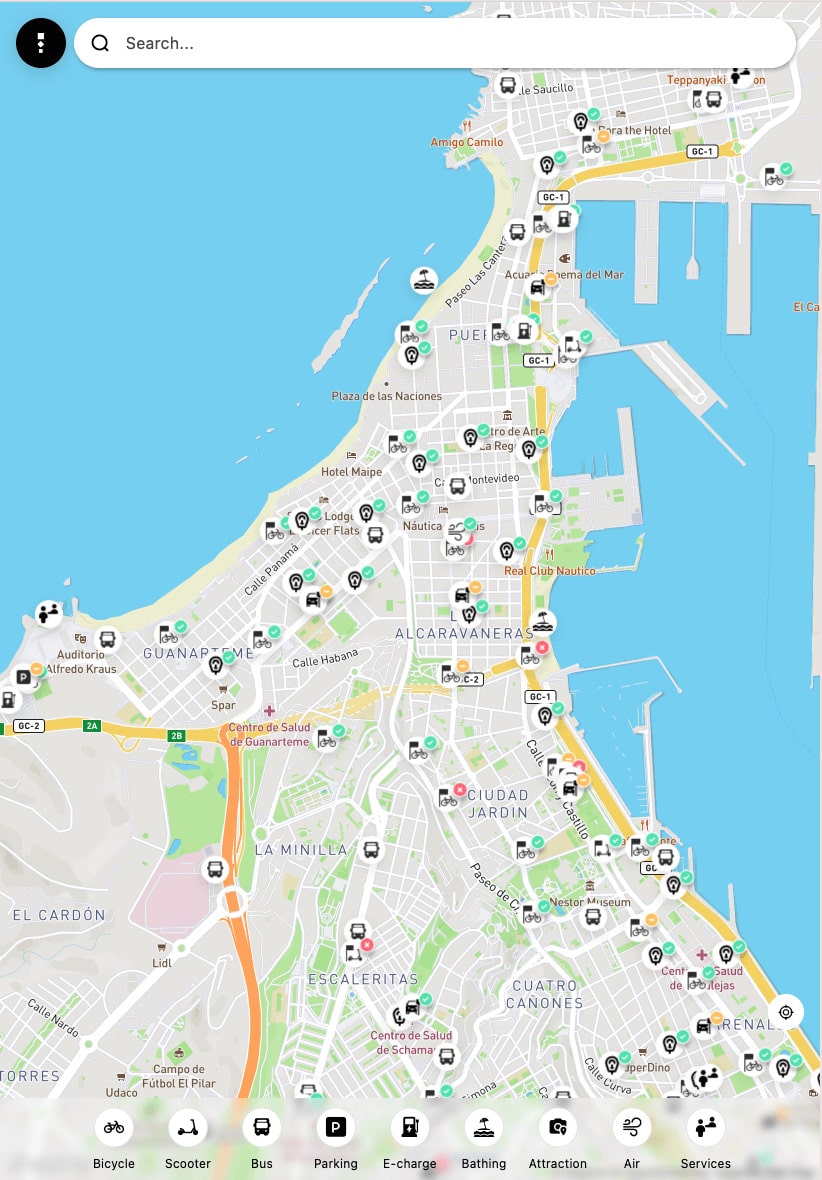Thinkz Las palmas smart mobility smart city smart tourisme IOT - real time